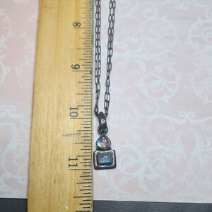 Elegant Silver & Moonstone Pendant Necklace